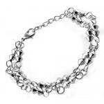 Women's Stainless Steel Double Chain Bracelet