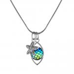 Fashion Necklace W/ Starfish & Sea Life Charms