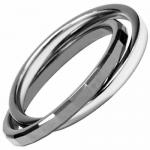 Double Banded Tungsten & Stainless Steel Ring
