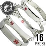 Stainless Steel Bracelets

4 Styles x 4 Each x 16 Pieces

Please Note, This Package Is Pre-Packaged According To Style Availability!