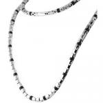 Gorgeous Stainless Steel Chain with Black Rubber Design Very Nice !