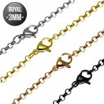Royal Stainless Steel Necklace and Color PVD