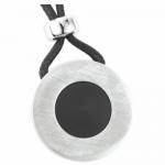 Wholesale Stainless Steel Circular Pendant With Black PVD Center