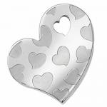 Wholesale Puzzle Heart Pendant in Steel