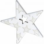 Stainless Steel Star Pendant With Engraved Stars Design