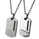 Modern Stainless Steel Dog Tag Pendant