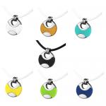Very Sporty Stainless Steel And Silicone Pendant With ACTIVE Inscription