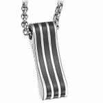 Gorgeous Stainless Steel with Black PVD Pendant