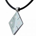 Tungsten Pendant with Leather necklace  
