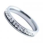 Stainless Steel Fully CZ Encrusted Ring