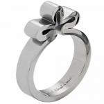 Folded Stainless Steel Ring - Clover Design