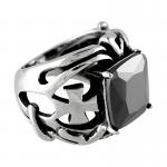 Knight's Templar Stainless Steel Ring with Maltese Cross