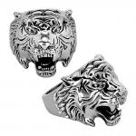 Stainless Steel Tiger Head Ring