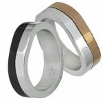 Stainless Steel Ring With Coffee Colored PVD