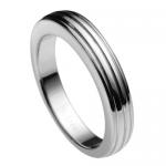 Stainless Steel Ring With Ridges