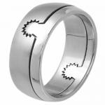 Stainless steel ring - 2 parts
