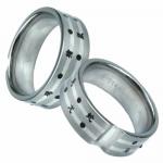 Stainless Steel Ring with 5 Elements- Earth, Wind, Fire, Thunder, Water
