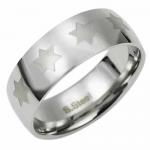 stainless steel star of david ring