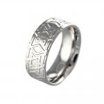 stainless steel star of david ring 