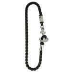 Black PVD Stainless Steel Bracelet with Anchor Closure