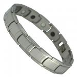 Men's Stainless Steel Plain Solid Magnetic Bracelet