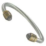 Stainless Steel Cable Wire Ball Design Bangle
