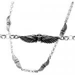 Stainless Steel Chain with Skull & Wings 