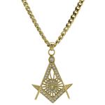 Stainless Steel Gold PVD Mason Necklace