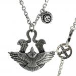 Stainless Steel Eagle Pendant with Rolo Chain