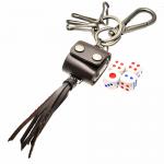 Dice Carrying Leather Key Chain