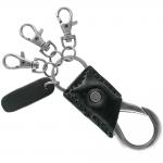 Stainless Steel W/ Leather Key Holder