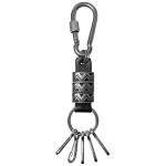 Tribal Leather Key Chain with Multiple Hooks