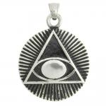Stainless Steel Pyramid Eye Pendant