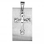 Stainless Steel Two Part Cross Pendant