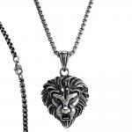 Stainless Steel Lion's Head Pendant