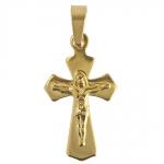 Stainless Steel Gold PVD Cross Pendant