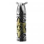 Stainless Steel Pendant Bullet Shape with Gold Star of David Design