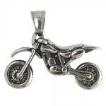 Stainless Steel Motocross Bike Pendant