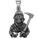 Stainless Steel Pendant Death with Pilot Goggles