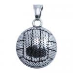 Stainless Steel Convex Volleyball Pendant