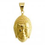 Gold Tone Buddha Head Pendant