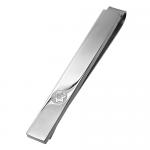 Judaica Tie Clip in Steel with Star of David engraved