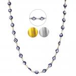 Stainless Steel  Evil Eye Charm Necklace